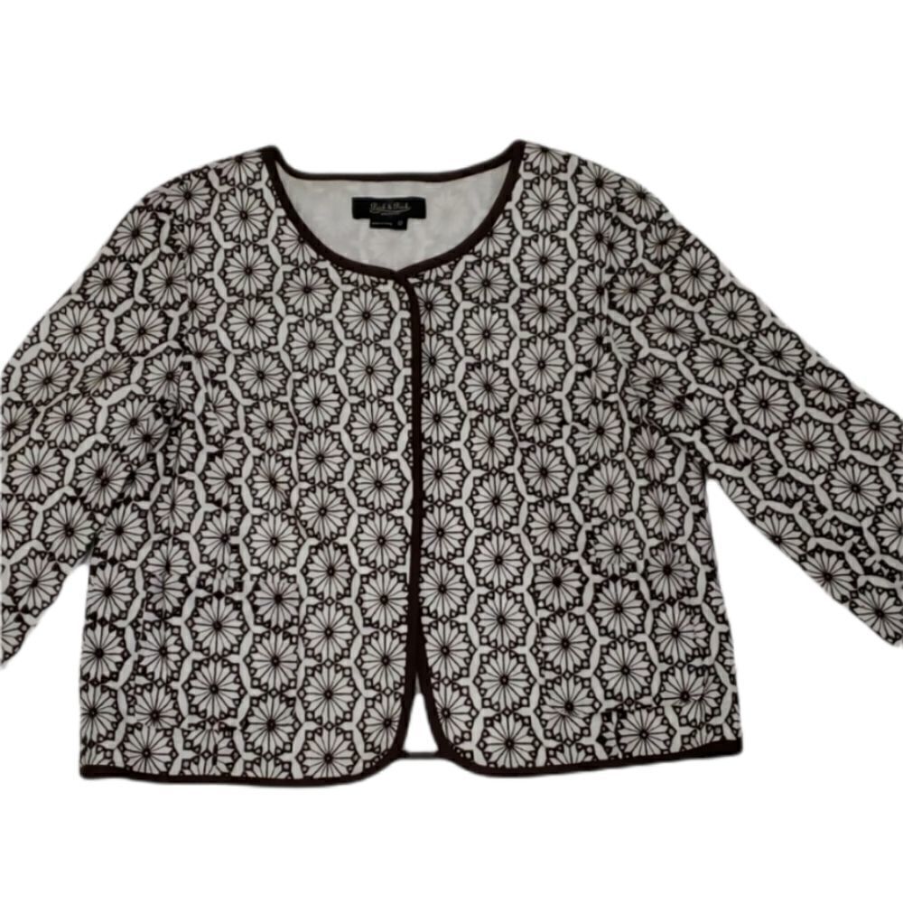 Peck & Peck Crochet Blazer